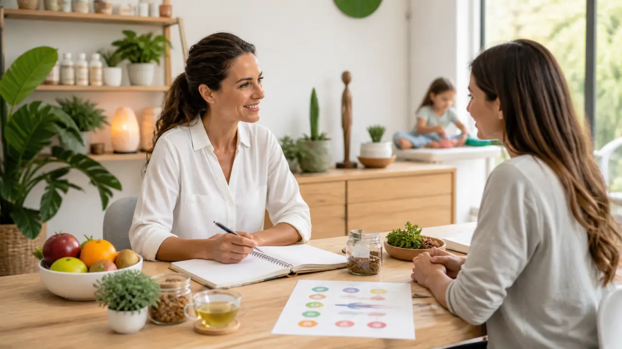 Cabinet de naturopathie lumineux et apaisant